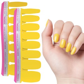 INCOCO Lemon Squeeze Nail Sticker, Just Stick, Nail Polish, No Hardening Required, Lemon Squeeze, Yellow, Hand & Foot Use, Quick Drying Pedicure