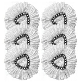 6X Replacement Microfiber Mop HEAD For O-Cedar Spin Mop Easy Clean Wring Refill