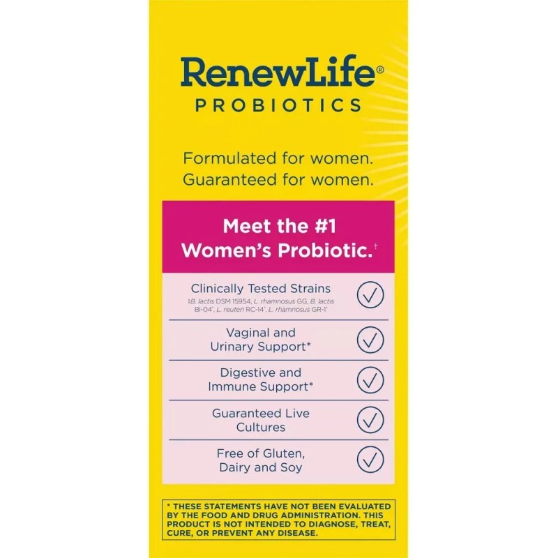 Renewlife - Suplemento De Probioticos Para Mujer 50 Capsulas Sabor