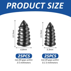 50 Pieces Of Rubber Nails For Tire Repair, Tire Repair Tools, And Tire Accessories, Suitable For Cars, Motorcycles, Trucks, And Bicycles.