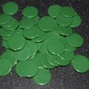 15mm plastic games counters. pack of 50 counters. Each counter