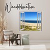 GRAZDesign Wall Sticker Window View Window Baltic Sea Beach Wall