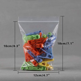 Resealable Zip Lock Bags – Clear Plastic Poly Bags with Seal Strip | Food Grade |100 Pack (4.5"x7")