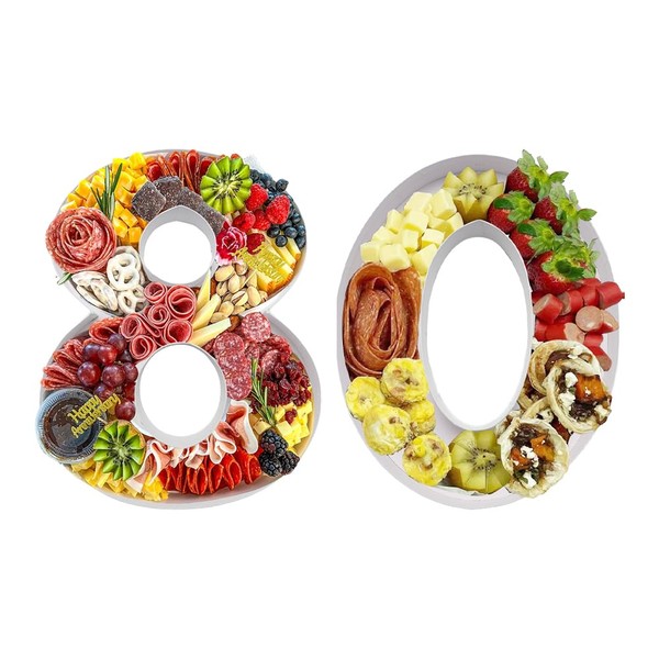 30.5cm Cardboard Number Fillable Charcuterie Board Sweet Tray Birthday Decorative