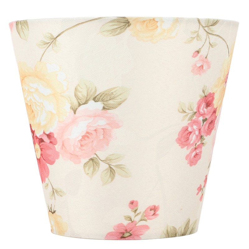 Cloth Lamp Shade Flower Pattern Clip On Bulb Lampshade for