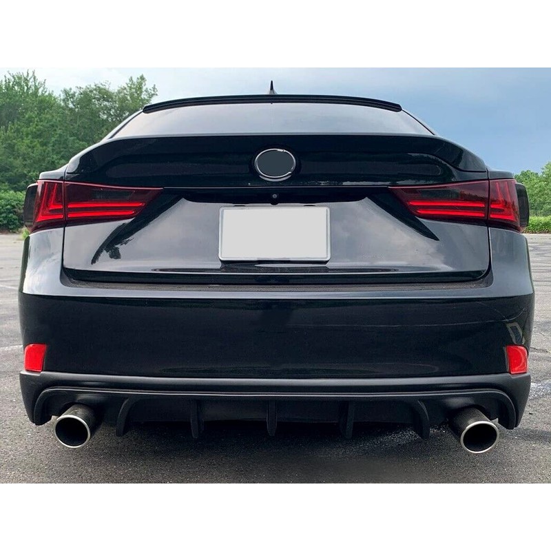 KUAFU Rear Bumper Lip Diffuser Compatible with 2014-2016 Lexus IS250