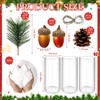 Shappy 147 Pcs Christmas Table Centerpiece DIY Vase Filler Set,