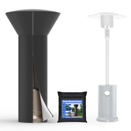 Wintcomfort Outdoor Patio Heater Cover with Storage Bag & Zipper, Heavy Duty Heater Covers for Standing Heater, All Season Protection, Waterproof, Sunglight Resistant, 87" Height x 33" Dome x 19" Base