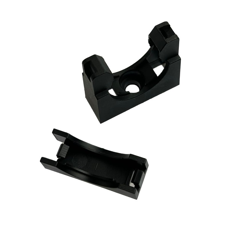 On1shelf® Pipe Bracket/Fixing Stent, Black, AD 13 mm (M13) (10)