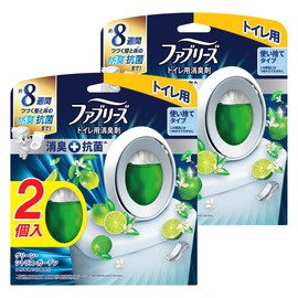 Febreze [Bulk Purchase] W Deodorizer Toilet Air Freshener + Antibacterial Green Citrus Garden 6.3mL x 4 pieces