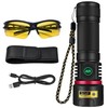 DARKBEAM UV Flashlight 365nm Black Light, 6xLED Quad-core Rechargeable Powerful