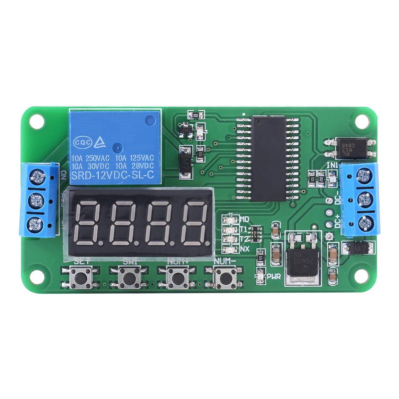 Multifunction 1 Channel DC 12V Delay Relay Controller LED Timer