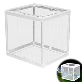 Pavike Aquarium Isolation Case, Approx. 6.3 x 5.9 x 5.5 inches (16 x 15 x 14 cm), Fish Breeding Isolation Box, Fry Isolation Case, Spawning Case, Aquarium, Suspension Protection Small Fish, Suction