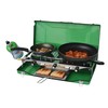 Flame King YSNBBQ-136M 3-Burner Portable Camping Stove Grill w/Toast Tray,