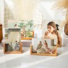 Rustic Wooden Photo Frames, 2 Pack, Beech Wood Base, Acrylic
