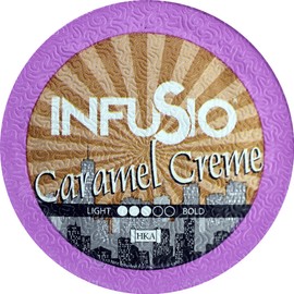 96 Count - Caramel Crème Coffee, Single Serve Coffee Pods for Keurig K Cup® Brewers - InfuSio Premium Roasted Coffee (Caramel Crème, 96 count Compatible with 2.0)…