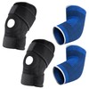 ZGDEIWGF 1 Pair Knee Straps, 1 Pair Elbow Pads, Men's