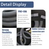 Universal Drain Hose Extension Kit,(Grey) with Connector Clip Clamp, Washing