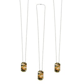 Fun Express Camouflage Dog Tag Necklaces(12)