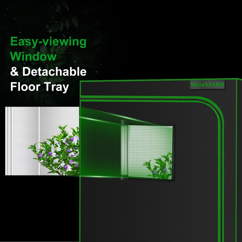 MELONFARM Small Grow Tent for Aerogarden，30”x18”x36” ，Hydroponics Growing System ，Highly