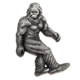 Sasquatch, Yeti, Bigfoot - Sculpted Pewter Magnet for Bigfoot Lovers, Bigfoot Magnet, Makes a Great Gift for Hiking, Camping, Outdoors Fans, Novelty Cryptid Decoration