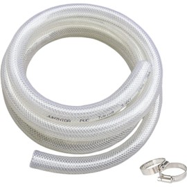 3/4" ID x 1" OD - 25 Ft High Pressure Braided Clear PVC Tubing Flexible Vinyl Tube, Heavy Duty Reinforced Hose Tubing, BPA Free and Non Toxic