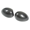2 Pcs Door Side Rearview Mirror Cover Cap Carbon Fiber