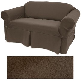 Ultra Suede Coffee Brown Furniture Slipcover Chair 647