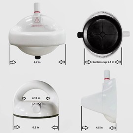 Shower Grab Bar, Bathroom Non-Slip Handles. Each armrest can Withstand 260 pounds. Suction Shower Handle- Handicap Grab Bars, Shower Handles for Elderly/Seniors.(1PC)