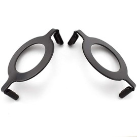 SDTC Tech 2-Pack E26 Socket Lamp Harp Saddle Base Lampshade Holder Non-slip UNO Collar Adapter, 1-7/16" (36 mm), Black Tone