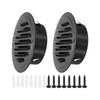 PATIKIL 4" Round Air Vent Cover, 2pcs Stainless Steel Louvered