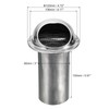 PATIKIL 3" Round Soffit Air Vents, 304 Stainless Steel Louver