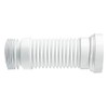 McAlpine WC-F18R Straight Flexible WC Connector, White