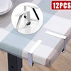 Tablecloth Clips, MEIRRAI Table Clamp Set of 12, Large Tablecloth