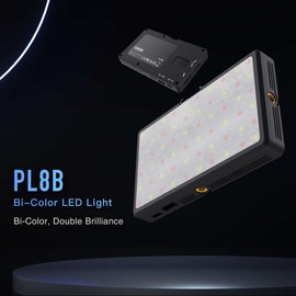 Pocket LED Video Light 2700K-6500K Photography Fill Light Panel Dimmable 27 Lighting Effects with Cold Shoe Mount Magetic Backside APP Control