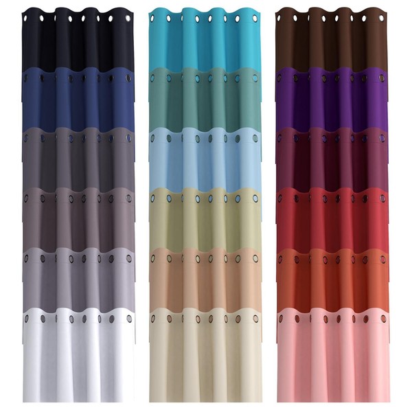 MIUCO Room Darkening Grommet Thermal Insulated Blackout Window Curtains Panels
