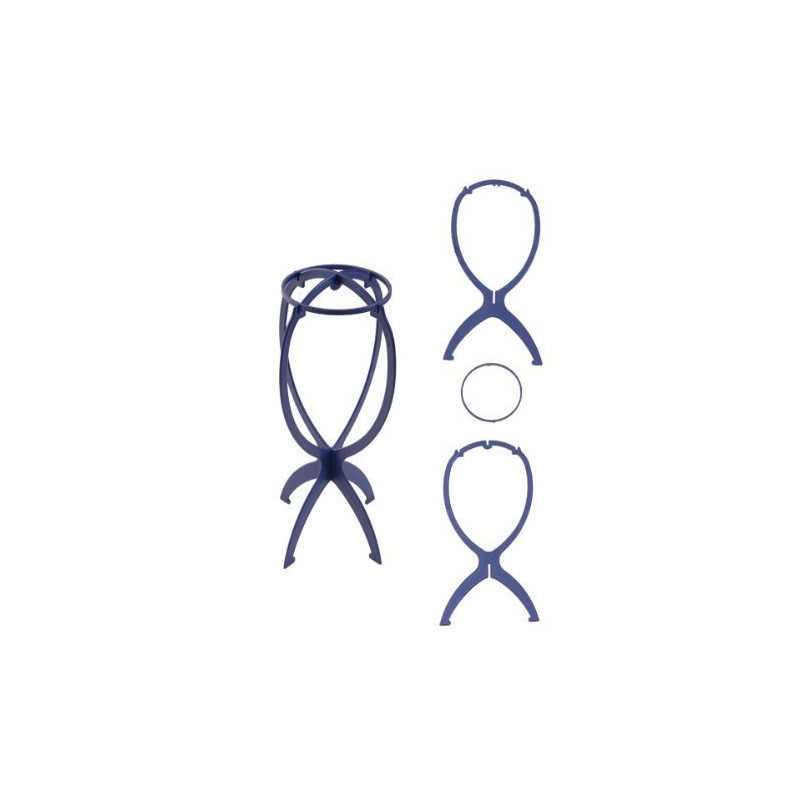 Nothing Base and convenient wig stand Color: Blue acc615 