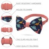 Lazo cámara Dinosaurios lazo PRE-TIED Patrón blue-peach colores Unisex Forma