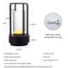 Cordless Portable LED Table Lamp， Rechargeable Battery Operated Desk Lamp