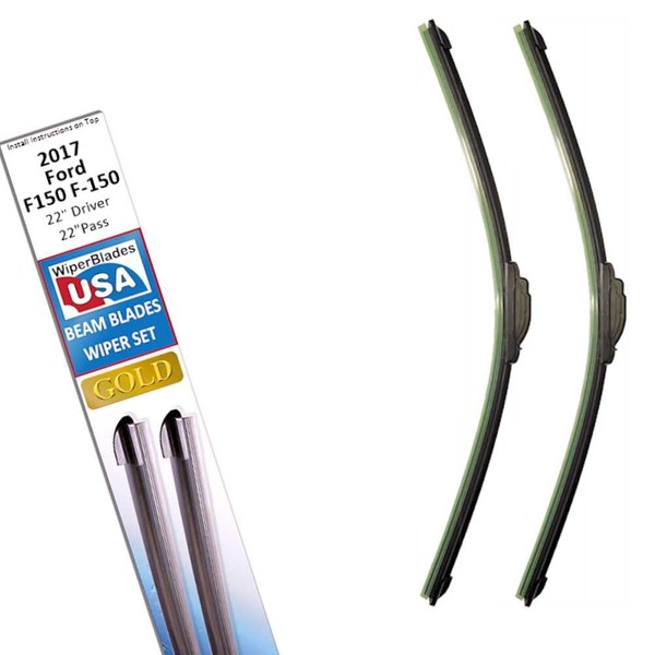Beam Blade Wipers Set for 2017 Ford F150 F-150 Replacement