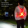 LED Reflective Running Vest High Visibility Front Safety Light USB