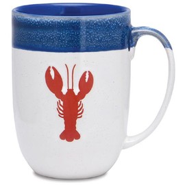 Cape Shore 16oz Stoneware Glaze Dipped Mug (Lobster)