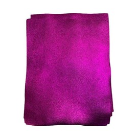 Metallic Cowhide: 8.5" x 11" Pre Cut Pieces (Hot Pink, 1 Piece)