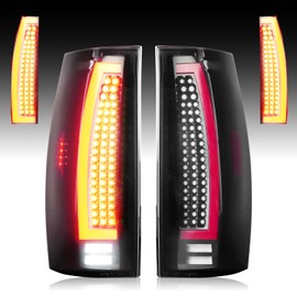 Cenfeild Tail Lights Assembly [LED Kit] Fit for Chevy Suburban 1500 2500, for Tahoe, for GMC Yukon XL 1500 2500 Pickup 2007-2013 (NOT Fit Barn Door & Hybrid Models), Black Housing Smoked Lens