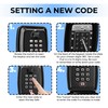 Double Dragon 12-digit Combination Key Safe | Police-approved Wall-mount Lock