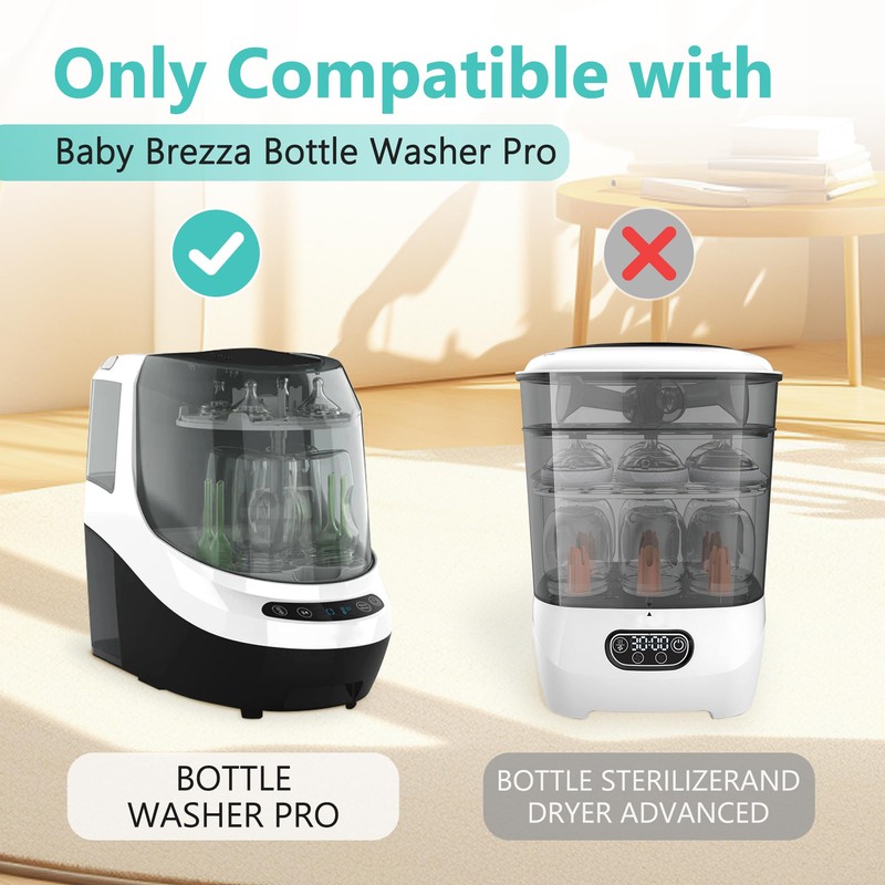 SAKEGDY 4 Pack HEPA Replacement Filter for Baby Brezza Bottle