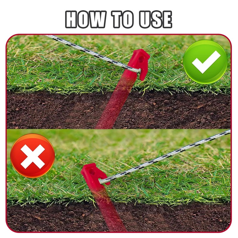 Airoads Tent Pegs Garden Stakes, 9'' 12 Pack Durable and