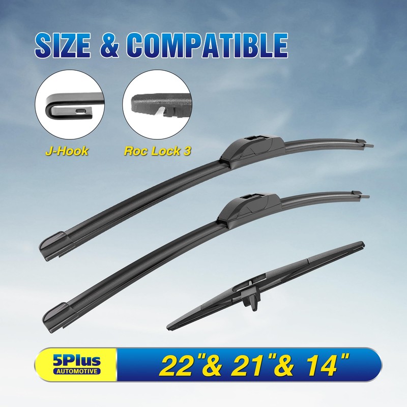 5 PLUS Windshield Wipers Replacement For 2009-2015 Honda Pilot Windshield