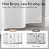 AmazerBath No Hook Shower Curtain and Liner Set, Shower Curtain