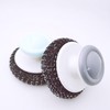 4PCS Stainless Steel Wool Scrubber with Handle, Dish Scrubber Cleaning
